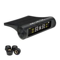 Système de surveillance de la pression des pneus (TPMS) pour camions et voitures, alimenté par énergie solaire USB, avec 2 modes de charge et manomètres intégrés