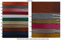 Produit pour siège de voiture sac à main sac à main boîte d'emballage motif crocodile cuir synthétique brillant dégradé PVC matériau de rembourrage