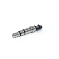 Prise d'écouteur Jack 3.5 avec pinces de prise arrière 3.5mm prise mâle stéréo 3 pôles connecteur de fil plaqué argent