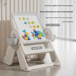 Mesa de juguete de bloques de construcción de plástico grande multifuncional para niños, mesa de juego de montaje educativo para bebés - Product Image 1