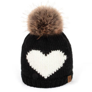 Vente en gros de chapeaux en tricot épais et élégants avec <span class=keywords><strong>pompon</strong></span> pour hommes et femmes - Product Image 4
