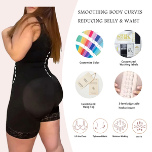 <span class=keywords><strong>Fajas</strong></span> Colombianas Post-Opératoires BBL pour Femmes, Soutien-Gorge et Gaine Amincissante Intégrale avec Effet Remonte-Fesses et Contrôle Abdominal - Product Image 3
