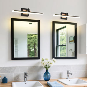 โคมไฟกระจก LED IP44รับประทานอาหารในร่ม, โคมไฟ LED ติดผนังสำหรับตกแต่งบ้านบันไดในร่มสีดำ - Product Image 2