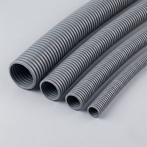 Flexible Corrugated Conduit 5.5mm 10mm 16mm 20mm 26mm 36mm 40mm Custom Gray/Orange/Blue <strong>PE</strong>/PP/PA 600V -40C To +125C - Product Image 1