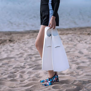 Queue de sirène et palmes de natation pour la plongée sous-marine avec lame en EVA et poche pour les pieds en TPR pour enfants - Product Image 5