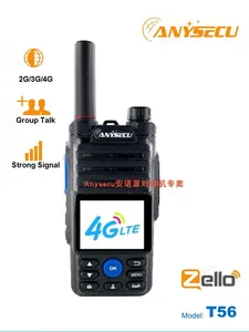 Anysecu T56 4G SIM <b>Card</b> Two-Way Radio, Global PoC Network Radio, Supports RealPTT or Zello PTT L714 - Product Image 2