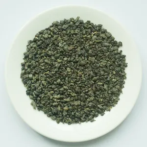 थोक अतिरिक्त चीनी हरी चाय की पत्तियां थोक 3505 हरा रंग डे चाय Pinhead बारूद चाय