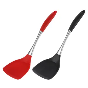 Spatola in Silicone per pentole antiaderenti utensile da cucina per hamburger Pancake Turner spatola per pesce Turner da cucina