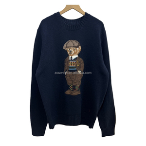 Suéter de Punto para Mujer <span class=keywords><strong>RL</strong></span> 2026, para Bordar, Serie Ral Bear, Manga Larga, Cuello Redondo, Estilo Manta, Suéteres Ren para Mujer, Frente PH - Product Image 2