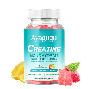 OEM <b>Creatine</b> Monohydrate Gummies Lemon Flavor 5g Muscle Strength Pre Post Workout Non-GMO Vegan Sugar Free Sport Private Label - Product Image 1