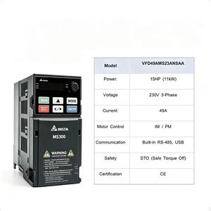 Inversor de Automatización Industrial Delta VFD49AMS23ANSAA Trifásico 230V con Control Vectorial sin Sensor IP21 - Product Image 2