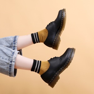 Zapatos Gruesos para <span class=keywords><strong>Mujer</strong></span>, Diseño Retro, Cuero Genuino, <span class=keywords><strong>Zapatillas</strong></span> Casuales, Plataforma Elevada, Elegantes Zapatos <span class=keywords><strong>de</strong></span> <span class=keywords><strong>Vestir</strong></span> - Product Image 5