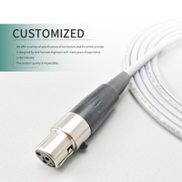 Câble audio haute fidélité 3,5 mm TRS vers XLR femelle plaqué or, câble flexible blindé blanc UL2547 pour enregistrement en studio, microphone, mixeur