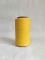Fil à tricoter en coton recyclé mélangé à du polyester, teint en fil, technique OE, écologique, Ne3-30, pour la couture, le tissage et le tricot
