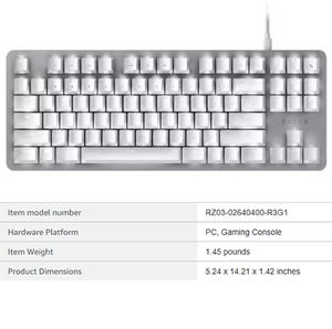 High Quality Blackwidow Lite with Fei Min <b>Recording</b> Function Mute Mechanical Wired Keyboard Kb2654s-my Razer Blackwidow Lite - Product Image 3