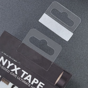 Hookei Adhesive <b>Display</b> Circle Hang Tab Source Factory Customized Adhesive Plastic Hanging Tabs - Product Image 1