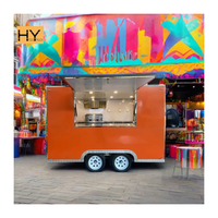 Desain Kios Waffle Kustom/Kereta Prasmanan Bergerak/Trailer Makanan Dapur Bergerak