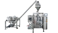 Machine de remplissage de sachets VFFS entièrement automatique à haute précision avec PLC, pesage 100-2500g et étiquetage pour l'emballage de sachets alimentaires