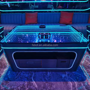 Nuevo diseño club nocturno KTV mesa de café <span class=keywords><strong>fiesta</strong></span> barra brillante iluminada luz LED <span class=keywords><strong>Casino</strong></span> mesa de té salón karaoke bar muebles - Product Image 3