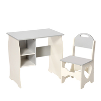 Ensemble de bureau et de chaise d'étude pour enfants au design moderne, table d'apprentissage en bois pour enfants et meubles de chambre à coucher