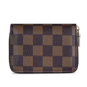 Tarjetero con Patrón a Cuadros de 4 Pulgadas, Cartera de Cuero Sintético para Tarjetas de Crédito, para Uso Diario de Mujeres - Product Image 5