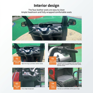 <span class=keywords><strong>Tricycle</strong></span> <span class=keywords><strong>électrique</strong></span> miniature 60V 1000W fabriqué en Chine, scooter de ville, véhicule de transport à trois roues pour la maison - Product Image 6