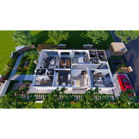 Maison/Villa/Hôtel moderne économique en béton préfabriqué modulaire à faible coût