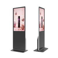 Kapalı 1080p full hd dijital tabela medyası video oynatıcı 55 65 inç kat ayakta dijital tabela kiosk