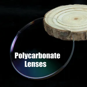 Entrega rápida lentes graduadas de policarbonato de alta calidad lentes fotocromáticas lentes de recubrimiento 1,59 HMC antiarañazos