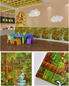 Carta da parati in schiuma PE <span class=keywords><strong>per</strong></span> <span class=keywords><strong>cameretta</strong></span> <span class=keywords><strong>per</strong></span> bambini adesivo da parete in schiuma xpe autoadesiva <span class=keywords><strong>per</strong></span> bambini - Product Image 4