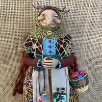 Décoration de poupée sorcière suspendue pour Halloween, figurine de grand-mère en tissu faite à la main avec balai et panier pour la décoration murale intérieure de fête ou de véranda