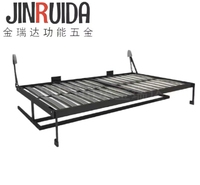 Lit mural escamotable robuste JIN RUI DA avec bureau intégré, lit invisible multifonctionnel avec quincaillerie de bureau, lit mural durable