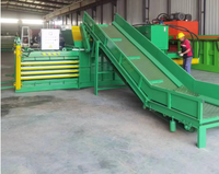 Presse à balles hydraulique horizontale compacte pour les supermarchés, l'imprimerie et les petits centres de recyclage