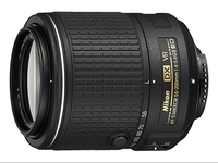 Objectif zoom Nikon d'occasion 55-200mm f 4-5.6G ED VR II avec autofocus et stabilisation d'image pour appareil photo reflex numérique au format DX