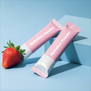 <b>Hydration</b> <b>Powder</b> Packets Pink Strawberry Flavor Sugar Free Electrolyte Support - Product Image 1