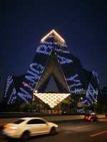 OEM & ODM Solution de lampe d'éclairage de façade de bâtiment personnalisée Projet professionnel d'éclairage de façade de bâtiment architectural extérieur à LED