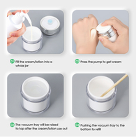 Flacon Pompe Airless de Luxe en Plastique 15g 30g 50g Vide pour Crème Cosmétique, Lotion, Masque Facial – Emballage Recyclable et Idéal Voyage, Sous Vide