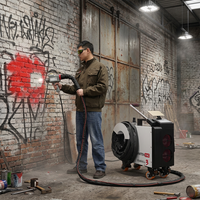 Machine de nettoyage au laser pulsé portable 500W, haute précision, éliminateur de rouille au laser, élimination stable des revêtements de peinture