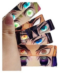 Mô hình nhân vật hoạt hình Anime Diệt Quỷ Manga Cosplay vui nhộn, móc khóa mắt Diệt Quỷ, móc khóa acrylic cá nhân hóa, bán buôn - Product Image 1