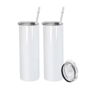 Vaso Térmico de Acero Inoxidable de 30oz para Sublimación, Taza Recta para Café con Transferencia de Calor por Sublimación al Vacío, con Pajita - Product Image 3