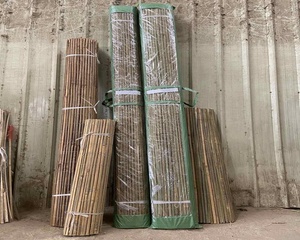 Natural <strong>Bamboo</strong> <strong>Garden</strong> Fencing Eco-Friendly Easy-to-Assemble Split Slat <strong>Screen</strong> for Balconies and Privacy - Product Image 1