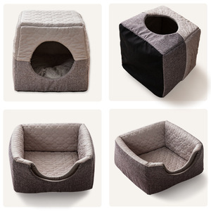 Cama para perros con forma de hoja, barco, Gato de miel, sofá, tienda de Hunde en forma de Xxl, iglú para mascotas acoplable para mascotas, cama de campo Bebedouro Flor Chester - Product Image 4