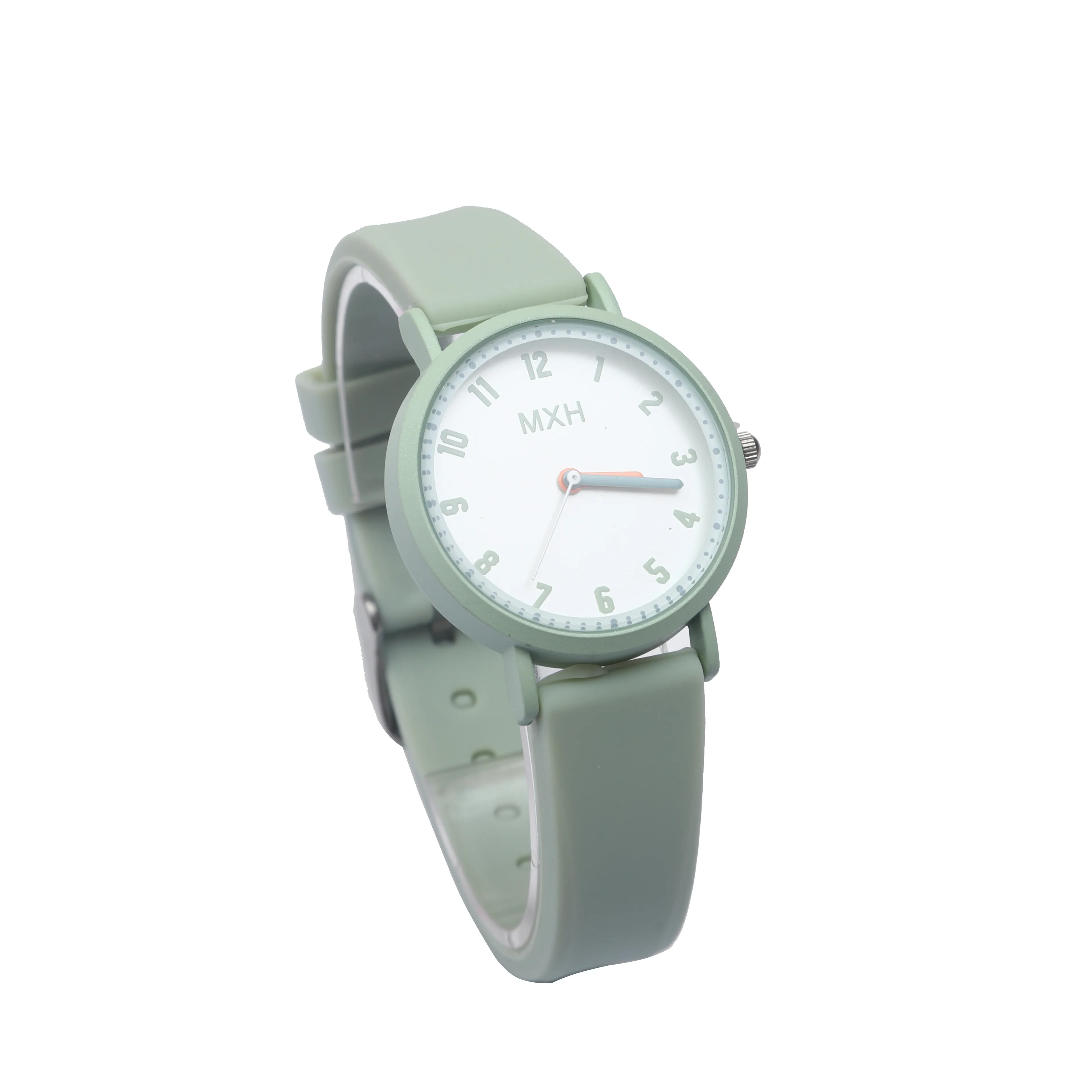 Jam tangan gelang Quartz modis baru tali silikon plastik warna-warni gaya bisnis klasik kartun-harga grosir