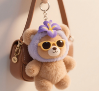 Peluches personnalisées à succès en 2025, animaux mignons/thème festif, jouets en peluche pour accessoires de sac, machine à griffes avec broderie/impression