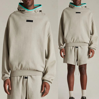 Ensemble de survêtement unisexe essentiel : sweat à capuche vierge, pantalon de jogging, ensemble sweat-shirt et pantalon de survêtement à logo personnalisé