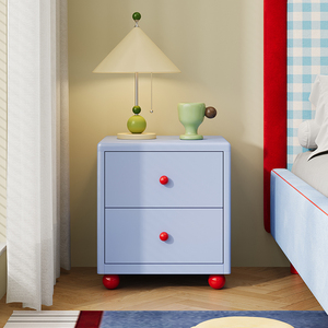 Anti-rust Metal Bedside Cabinet For Children's Rooms : White Bedside Table, Easy To Clean Surface, Suitable For Arts And Crafts