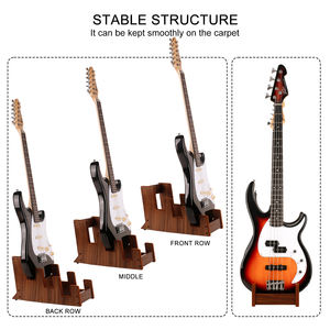ขาตั้งกีตาร์หลายตัว 3 ตัว รุ่น MA-32B ยี่ห้อ DEDO ทำจากไม้แบล็ควอลนัท เป็นมิตรกับสิ่งแวดล้อม สำหรับกีตาร์เบสและกีตาร์ไฟฟ้า เหมาะสำหรับการแสดงบนเวที - Product Image 3