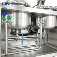 Homogénéisateur sous vide en acier inoxydable de 10 litres, réacteur pour émulsification de liquides, machine homogénéisante cosmétique, mélangeur homogénéisant
