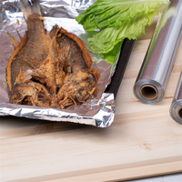 Vente Flash : Rouleau de papier aluminium personnalisé pour cuisine domestique, feuille d'aluminium argentée