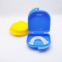 Boîte à prothèses dentaires portables personnalisées avec logo, étui de voyage pour protège-dents, soins bucco-dentaires, fabricant OEM